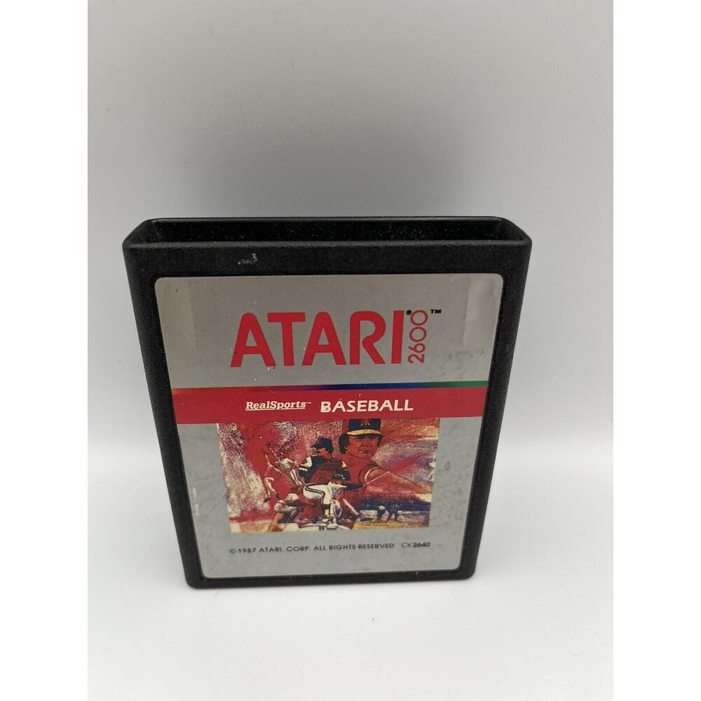Atari Pete Rose Real Baseball (Atari 2600, 1988) Cart Only Tested